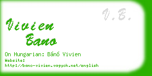 vivien bano business card