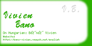 vivien bano business card